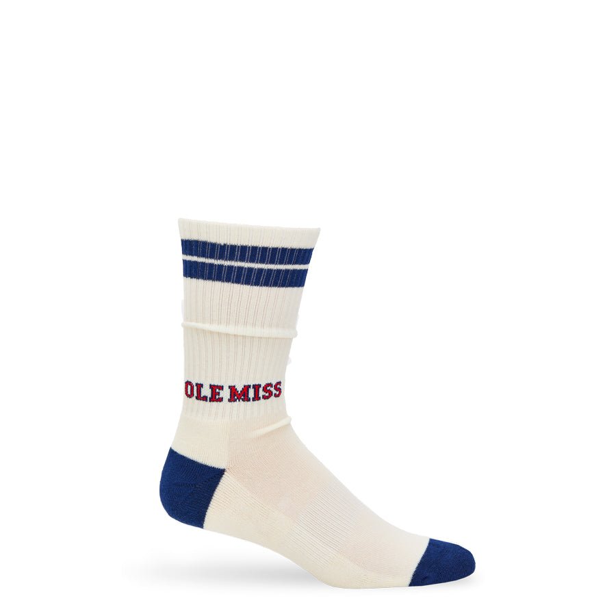 Old School Ole Miss Casual CrewLicensed College SocksTorqelo.com