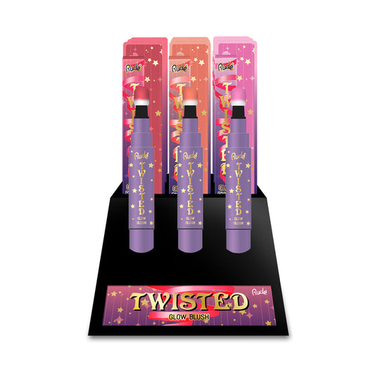RUDE Twisted Glow Blush Display Set - 24pcs - 24pcs by Avera Group