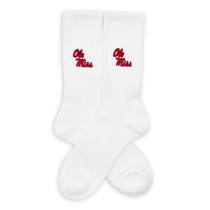 Ole Miss Campus Crew SocksLicensed College SocksTorqelo.com