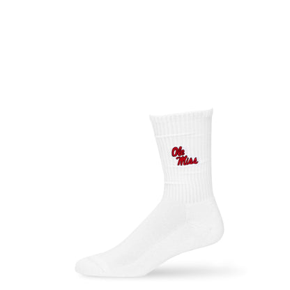 Ole Miss Campus Crew SocksLicensed College SocksTorqelo.com