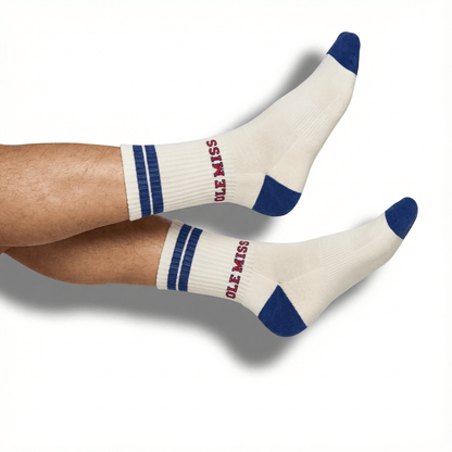 Ole Miss Square 4-PackLicensed College SocksTorqelo.com