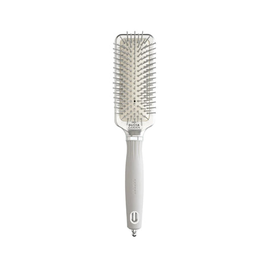 Olivia Garden Expert Care Rectangular Nylon Bristles Hair Brush - Professional Hair Care Tool for Detangling and StylingHair AccessoriesTorqelo.com