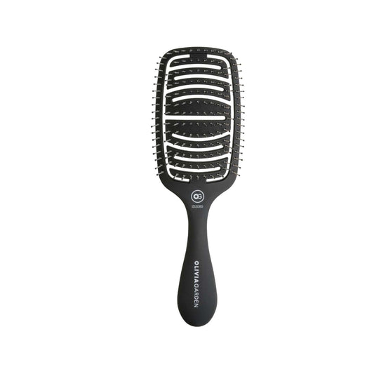 Olivia Garden Hair Brush - Essential Care Flex Thick Hair Bristles Matt Black for Gentle DetanglingHair AccessoriesTorqelo.com