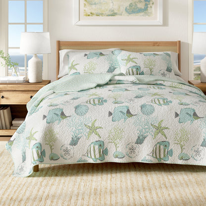 Seaside Collection Quilt Set by Great Bay Home