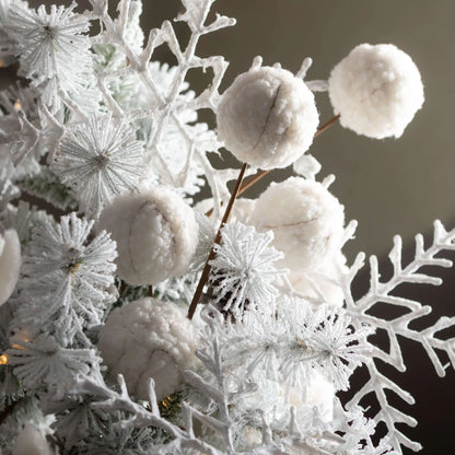 White Paper Pulp Snowflake Ornaments by Rust & Cinder