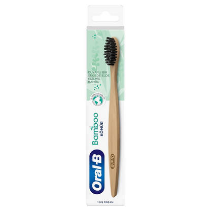Oral-B Bamboo Charcoal Manual Toothbrush for Deep Clean by Beauty Care Bag