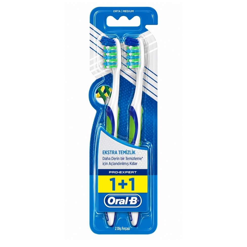 Oral-B Pro Expert Extra Clean Medium Toothbrush Duopack by Beauty Care Bag