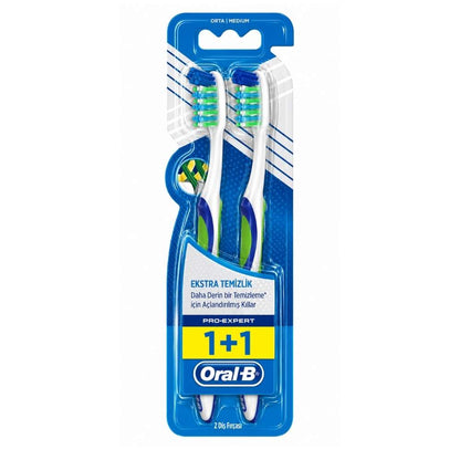 Oral-B Pro Expert Extra Clean Medium Toothbrush Duopack by Beauty Care Bag