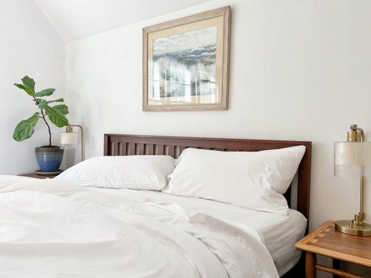 Organic Percale Bed Sheets Set by Organic Cotton Mart