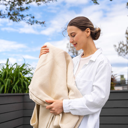 Rib Weave Blanket by Organic Cotton Mart