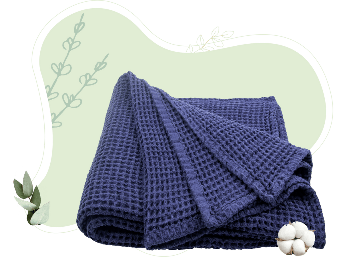 Cotton waffle weave throw – view 5