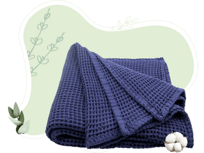 Cotton waffle weave throw – view 5