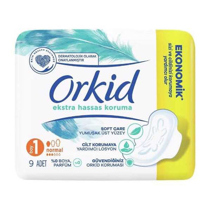 Orkid Extra Sensitive Protection Normal Pads 9-Pack by Beauty Care Bag