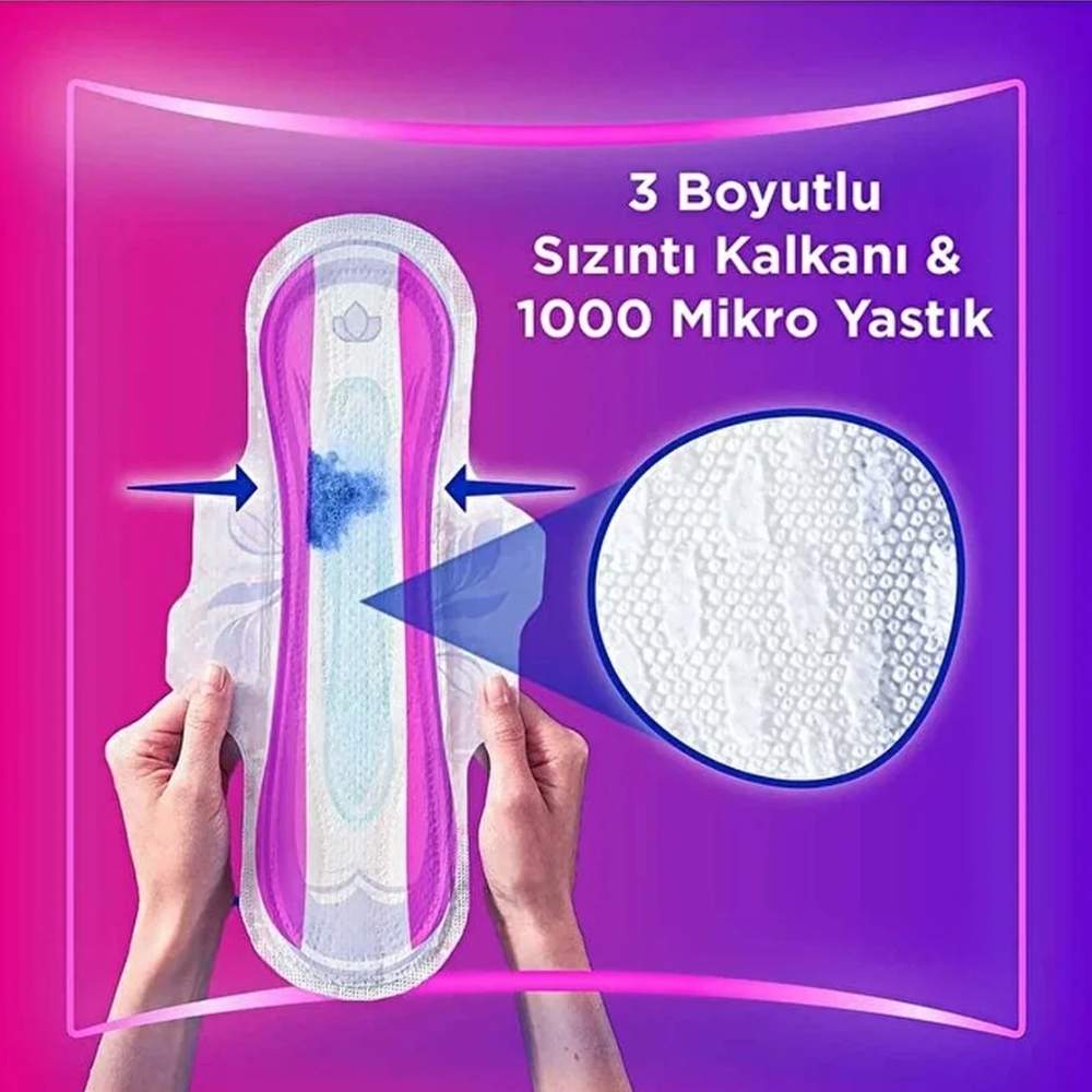 Orkid Platinum Night Sanitary Pads Soft & Absorbent 24 Count by Beauty Care Bag