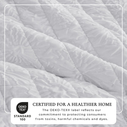 Floral Embossed Quilt Set - Floral Microsculpt Collection by Great Bay Home