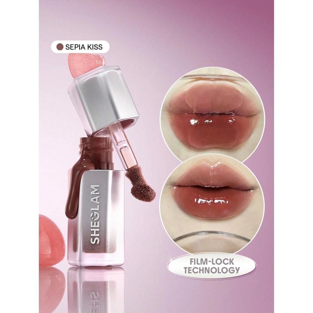 Sheglam Glass Lock Air Gloss Lip Gloss in Sepia Kiss by Beauty Care Bag