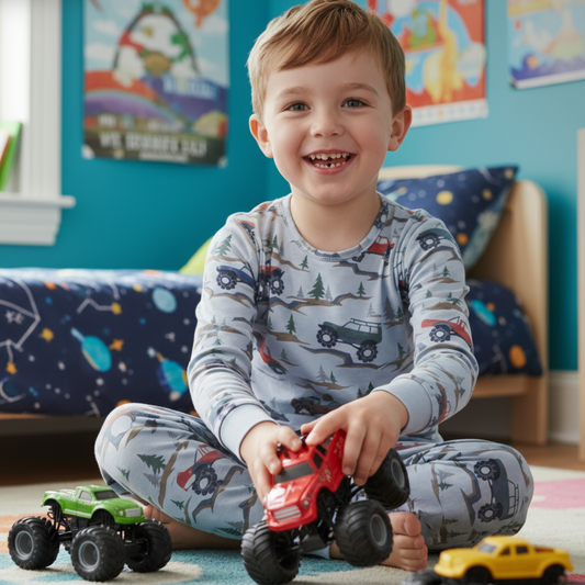 Over the River Big Kid Pajama by Sweet Bamboo