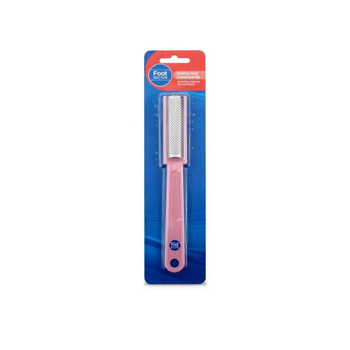 Foot Doctor Curved Stainless Steel Foot File for Smooth Heels by Beauty Care Bag