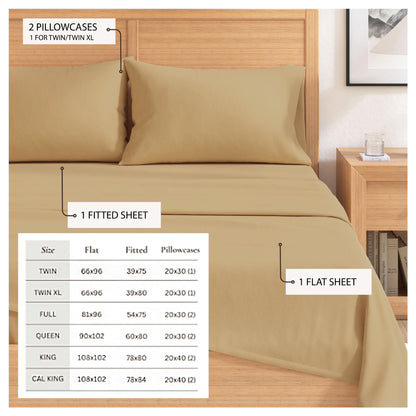 Cotton Solid Flannel Sheet - Nordic Collection by Great Bay Home