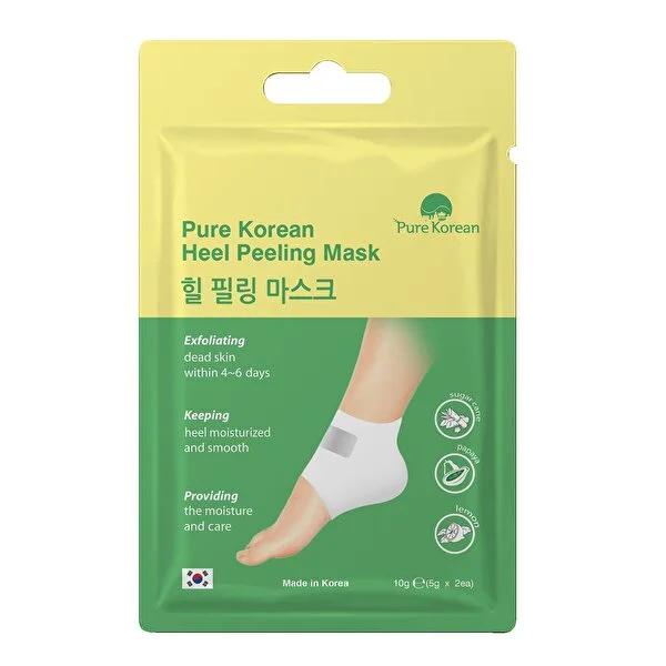 Pure Korean Foot Peel Mask: Exfoliate Dry, Cracked Heels for Soft, Smooth Feet - Papaya & Lemon Infused Treatment by Beauty Care Bag
