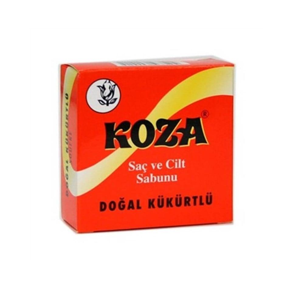 Koza Sulfur Soap for Hair and Skin Care - Natural Acne Treatment and Dandruff Relief by Beauty Care Bag