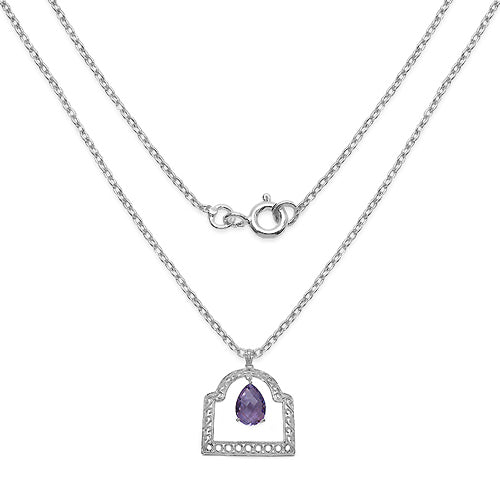 Avera Group 10.70 ct amethyst pendant, view 2