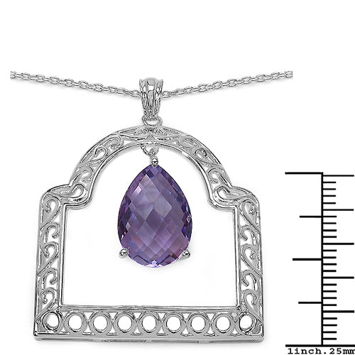 Avera Group 10.70 ct amethyst pendant, view 3