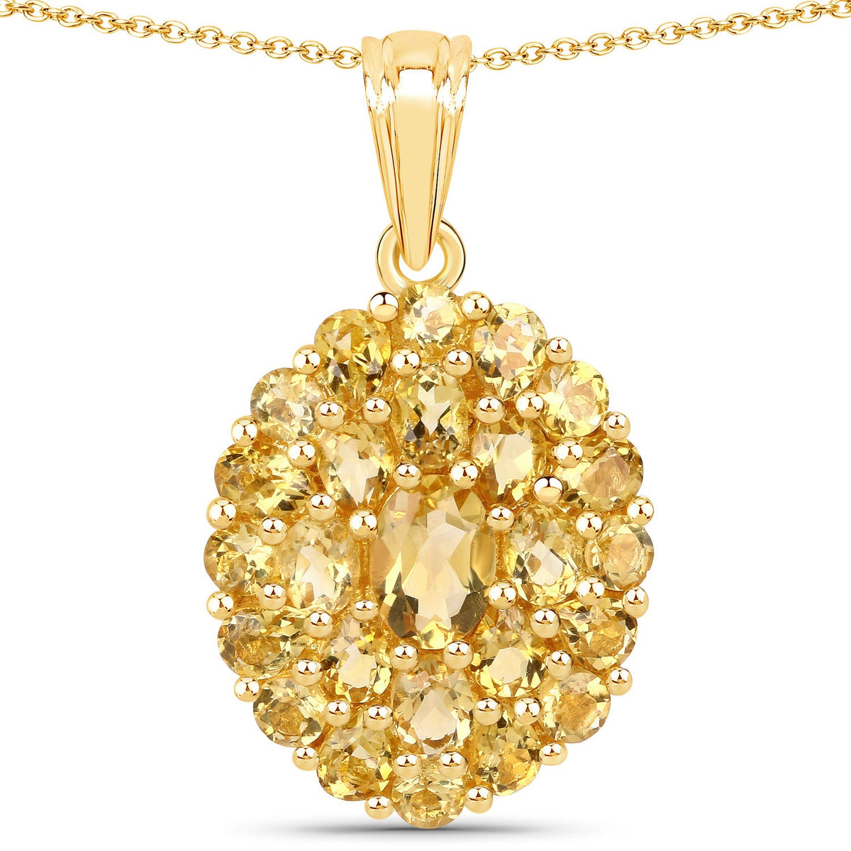 4.16 ct genuine citrine pendant by Avera Group