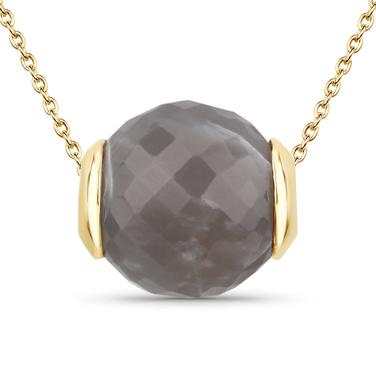 16.79 ct barrel-cut grey moonstone pendant by Avera Group