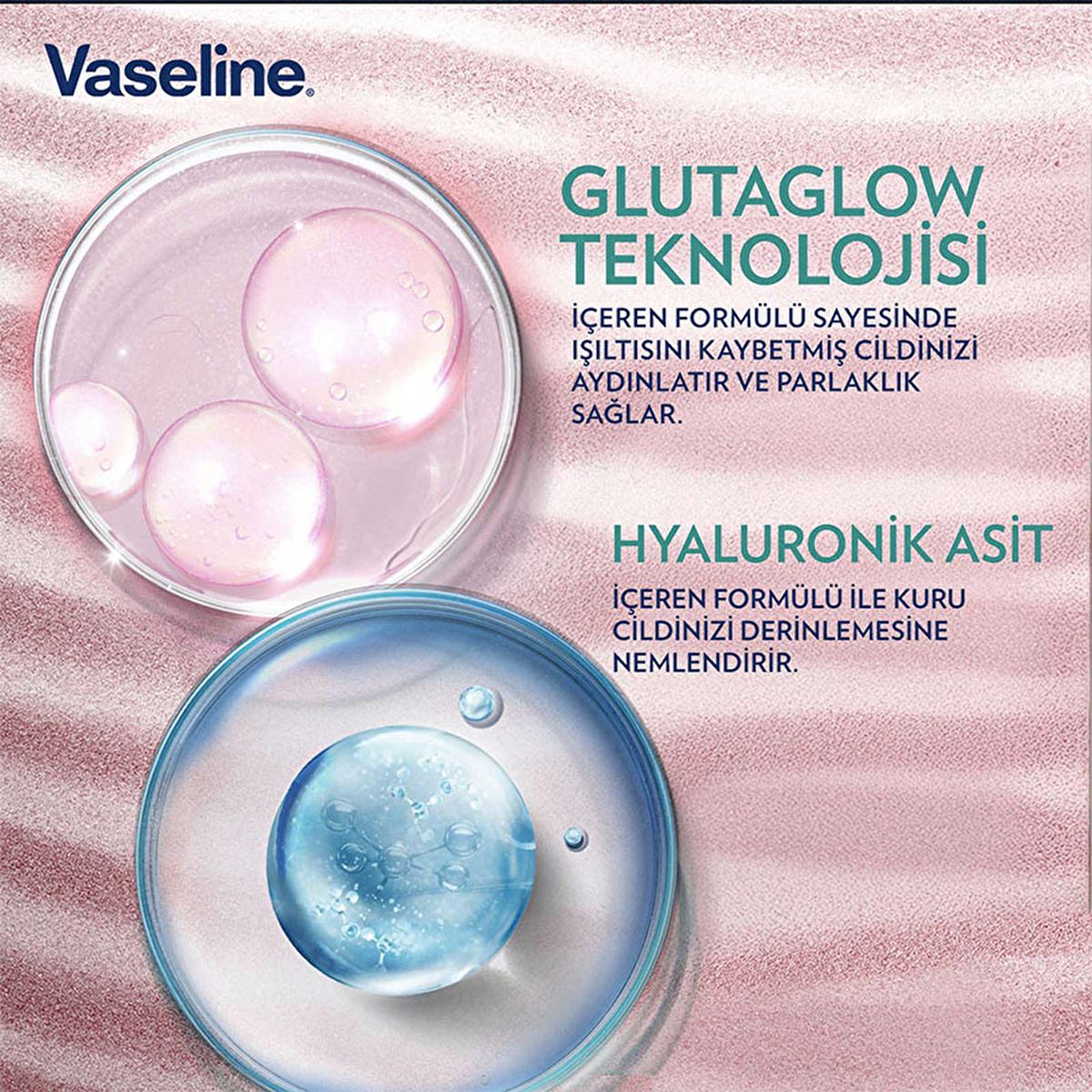 Vaseline Gluta-Hya Smooth Body Lotion: Brighten, Smooth, & Hydrate Dry Skin | Niacinamide, AHA, BHA, PHA, Hyaluronic Acid - Non-Greasy Formula by Beauty Care Bag