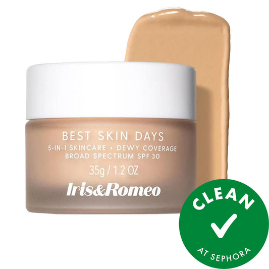Best Skin Days SPF30 Whipped Tinted Moisturizer with Vitamin C + Hyaluronic Acid - Vegan, Cruelty-Free Makeup with SPF 30 Protection by Beauty Care Bag