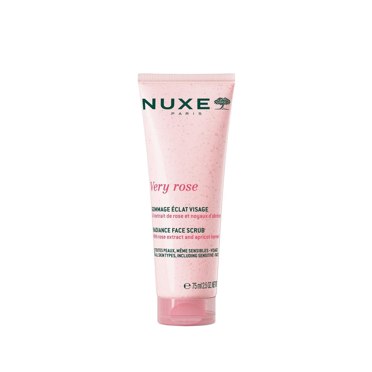 Nuxe Very Rose Face Scrub - Gentle Exfoliant for Smooth Facial Skin, 75ml by Beauty Care Bag