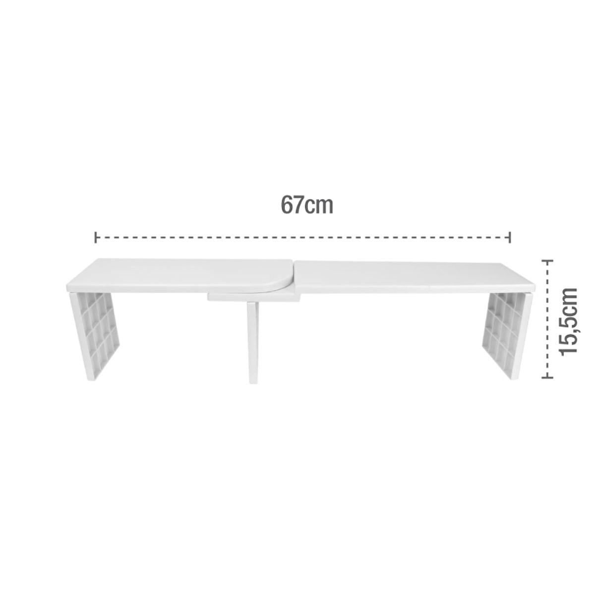 Decobella Adjustable Shelf Organizer - Rotating Storage Solution for Home Organization by Beauty Care Bag