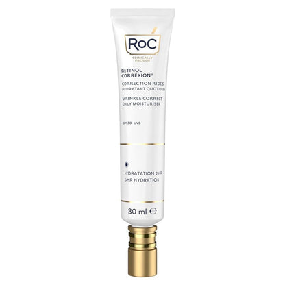 RoC Retinol Correxion: Anti-Wrinkle Day Cream SPF 30 - Reduce Wrinkles, Protect & Hydrate for Youthful Skin by Beauty Care Bag