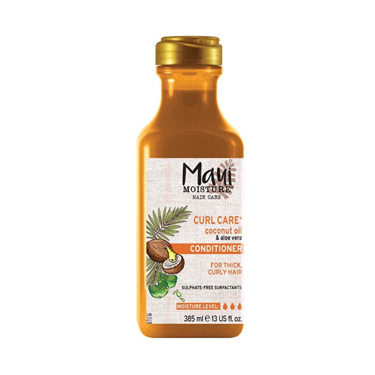 Maui Moisture Coconut Oil Curl Quench + Smoothie Hair Conditioner: Vegan, Sulfate-Free for Defined & Hydrated Curls (13 fl oz) by Beauty Care Bag
