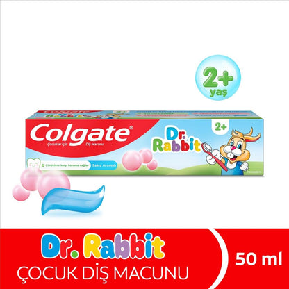 Colgate Dr Rabbit Kids Bubblegum Toothpaste for Cavity Protection 50ml by Beauty Care Bag