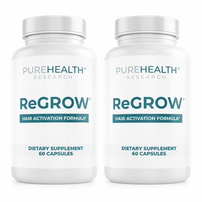 ReGrow Hair Growth Vitamins with Biotin, Hair Supplement by PureHealth Research by Shahmori