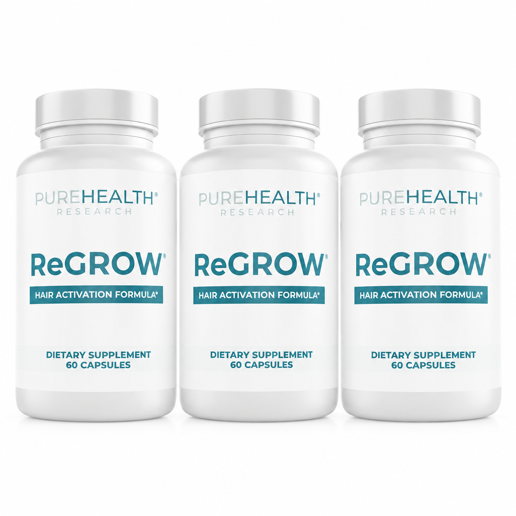 ReGrow Hair Growth Vitamins with Biotin, Hair Supplement by PureHealth Research by Shahmori