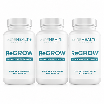 ReGrow Hair Growth Vitamins with Biotin, Hair Supplement by PureHealth Research by Shahmori