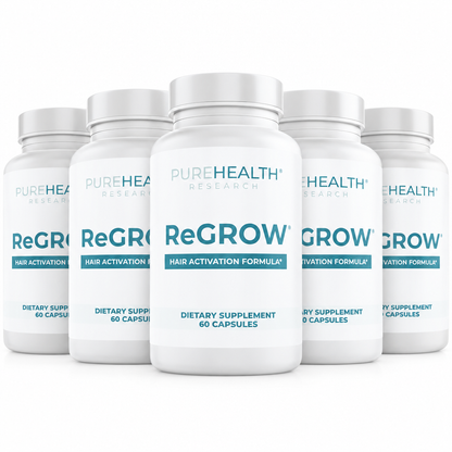 ReGrow Hair Growth Vitamins with Biotin, Hair Supplement by PureHealth Research by Shahmori