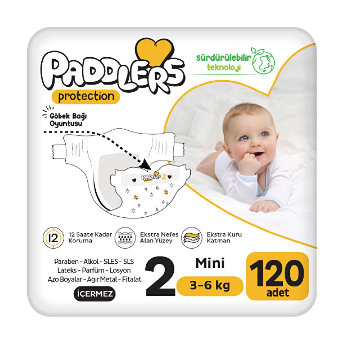 Paddlers Protection Eco-Friendly Diapers for Newborns - Comfortable, Disposable, and Sustainable Baby Diapers (Size 2, 3-6 Kg)Baby CareTorqelo.com
