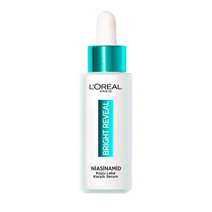 L'Oreal Paris Bright Reveal Dark Spot Correcting Niacinamide Serum: Fade Acne Marks, Sun Spots & Age Spots for Radiant Skin by Beauty Care Bag