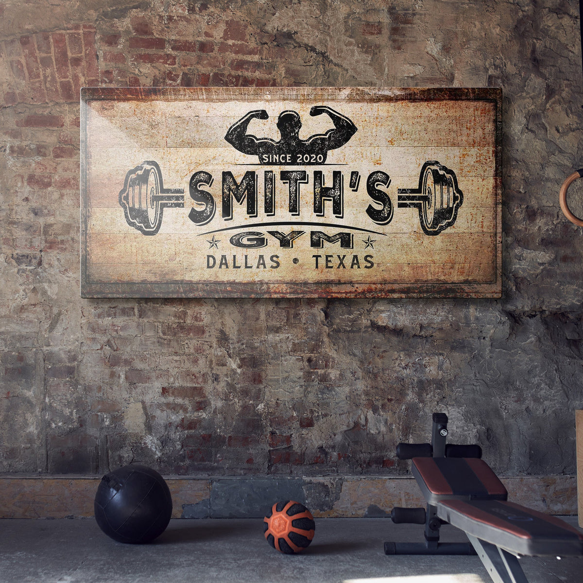 Gym Sign III by Tailored Canvases