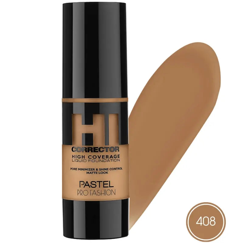 Pastel Corrector High Coverage Liquid Foundation No: 408 30ml by Beauty Care Bag