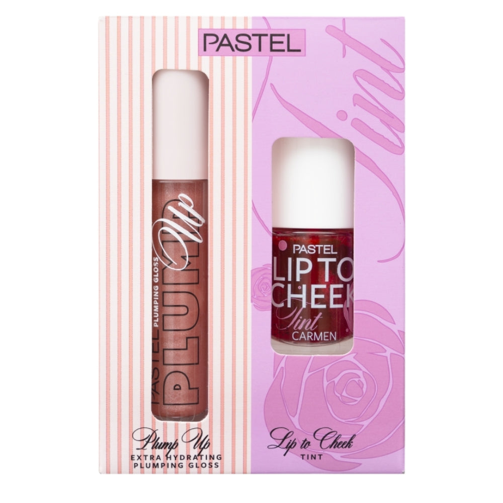 Pastel Plump Up Gloss & Lip To Cheek Tint Set by Beauty Care Bag