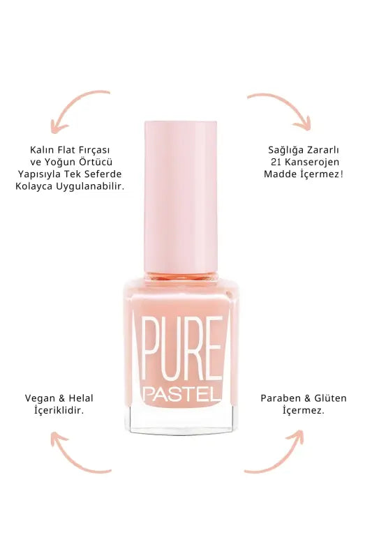 Pastel Pure Nail Polish No: 613 High Coverage 13ml by Beauty Care Bag