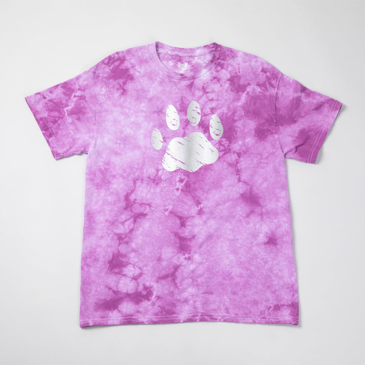 Paw Print Boysenberry Tie-Dye T-ShirtShort Sleeve Tees & PolosTorqelo.com