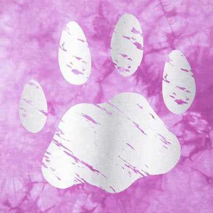 Paw Print Boysenberry Tie-Dye T-ShirtShort Sleeve Tees & PolosTorqelo.com