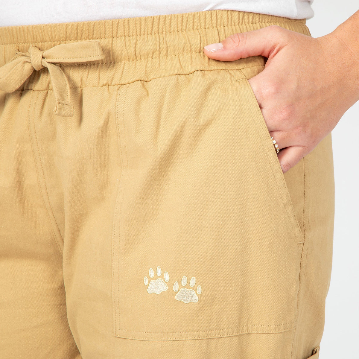 Paw Print Khaki JoggersPants & LeggingsTorqelo.com