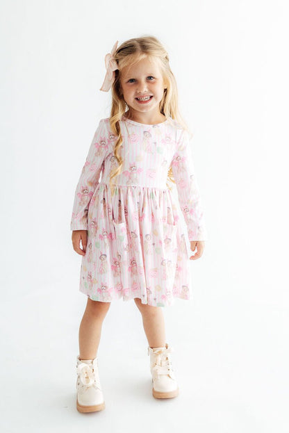 Pawsitively Spooky L/S Pocket Twirl DressTwirl Dress - L/S - PocketTorqelo.com